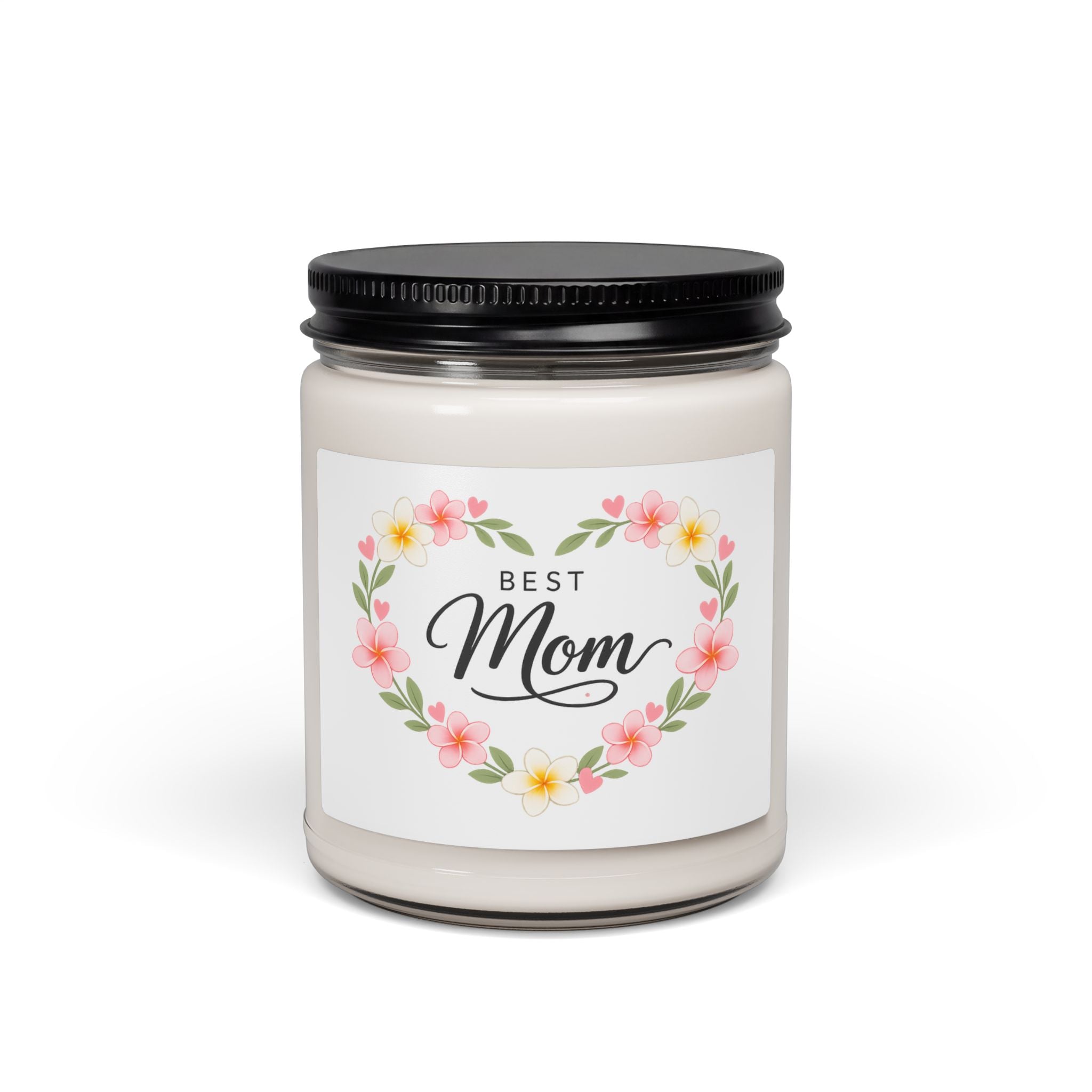 Best Mom Scented Soy Candle — 9oz Floral Gift for Mother’s Day