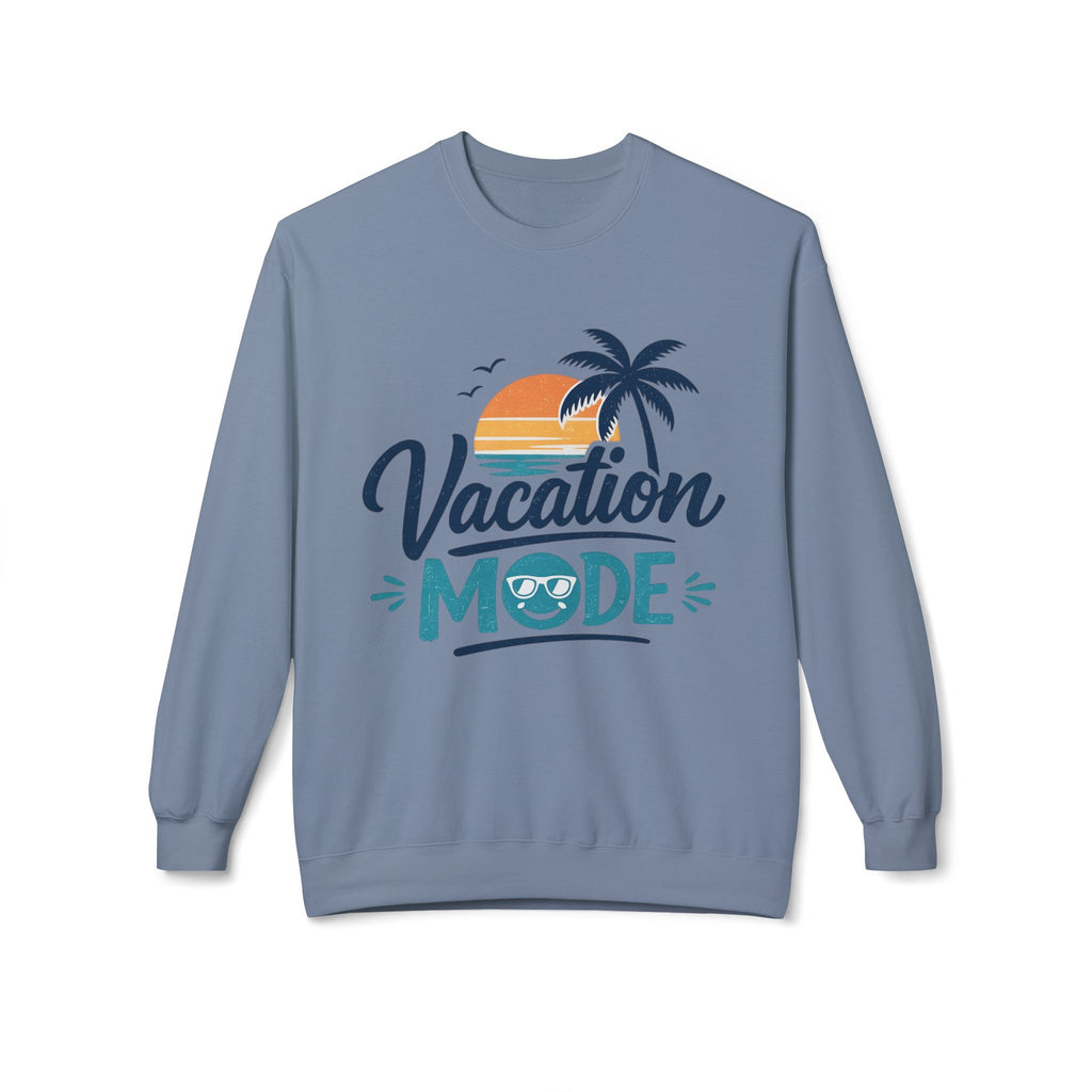 Vacation Mode Sweatshirt — Retro Palm Beach Crewneck