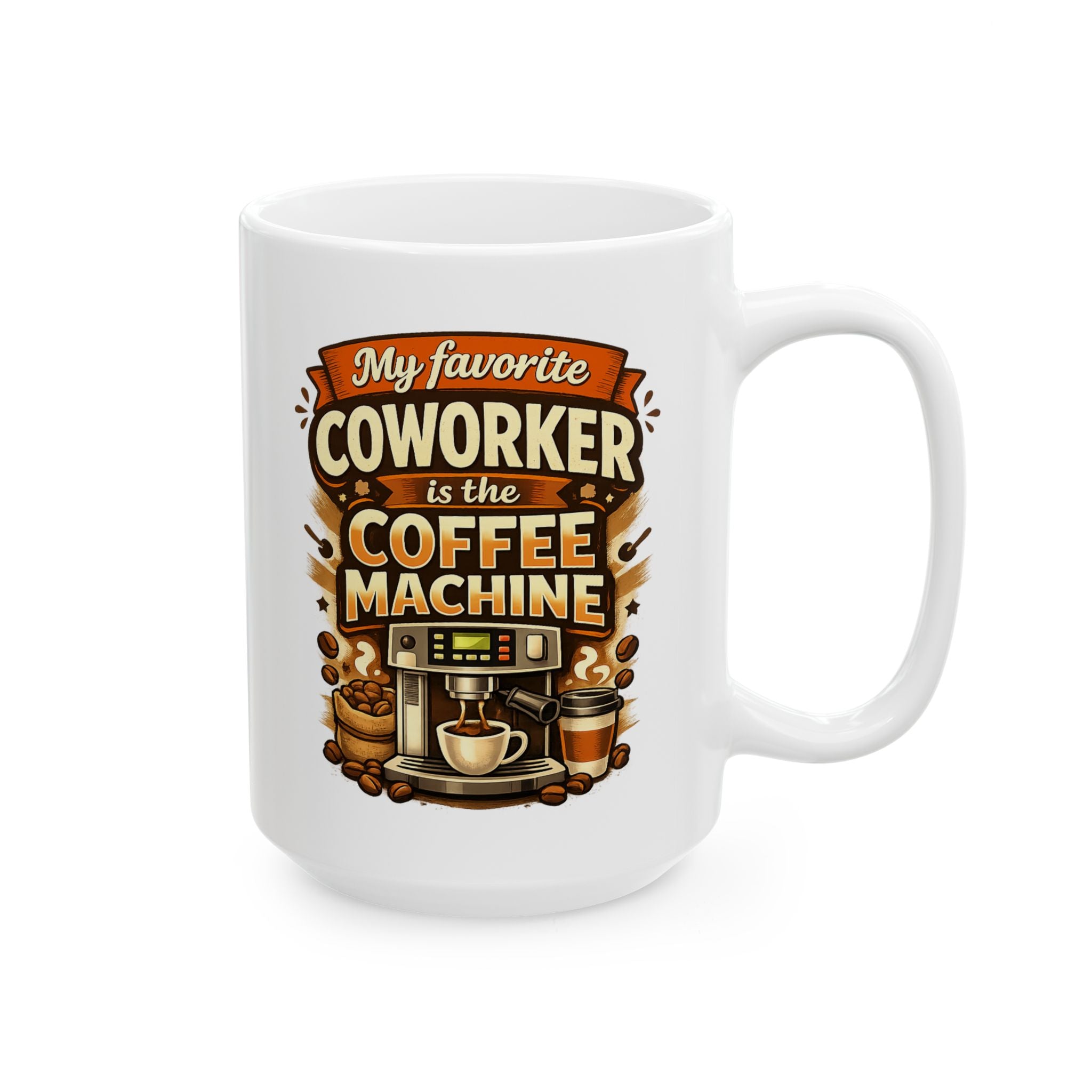 Coffee Lover Mug - Funny Coffee Makes Me Awesome Ceramic Cup (11oz & 15oz)