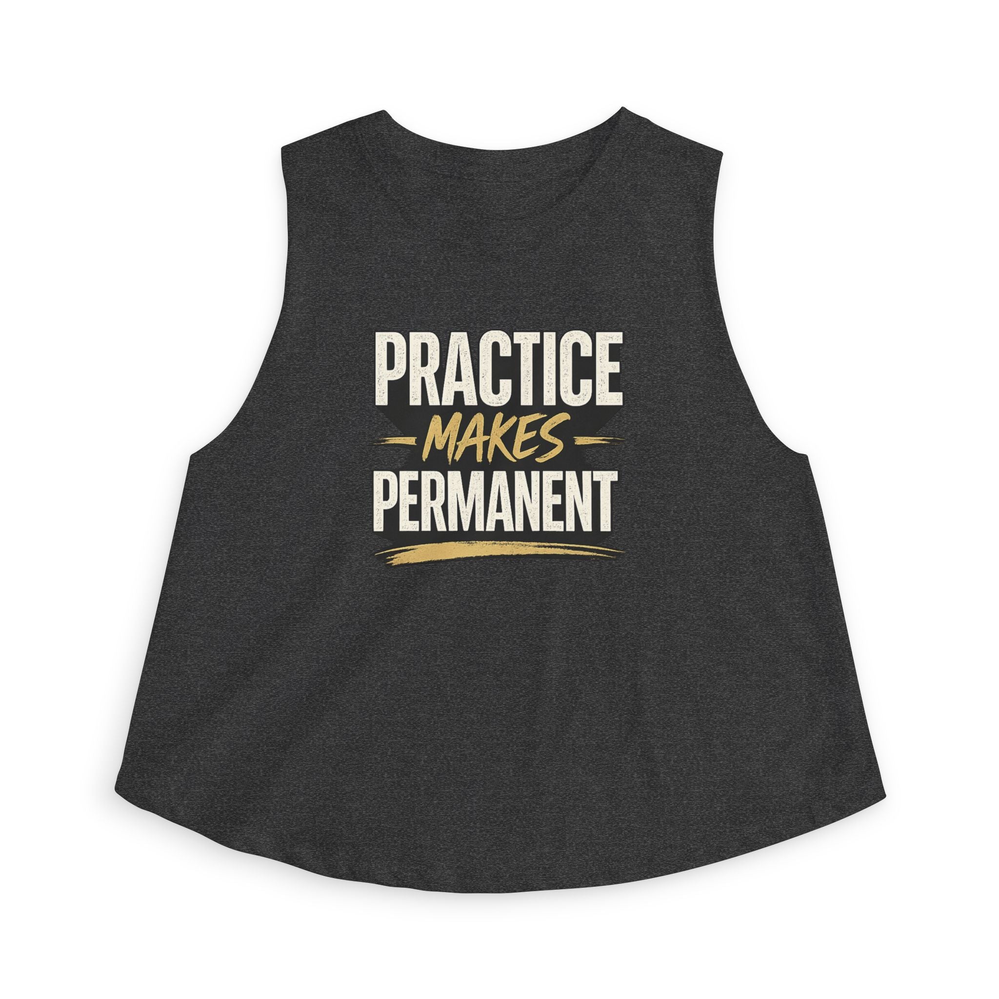 Practice Makes Permanent Crop Top — Motivational Women's Tank