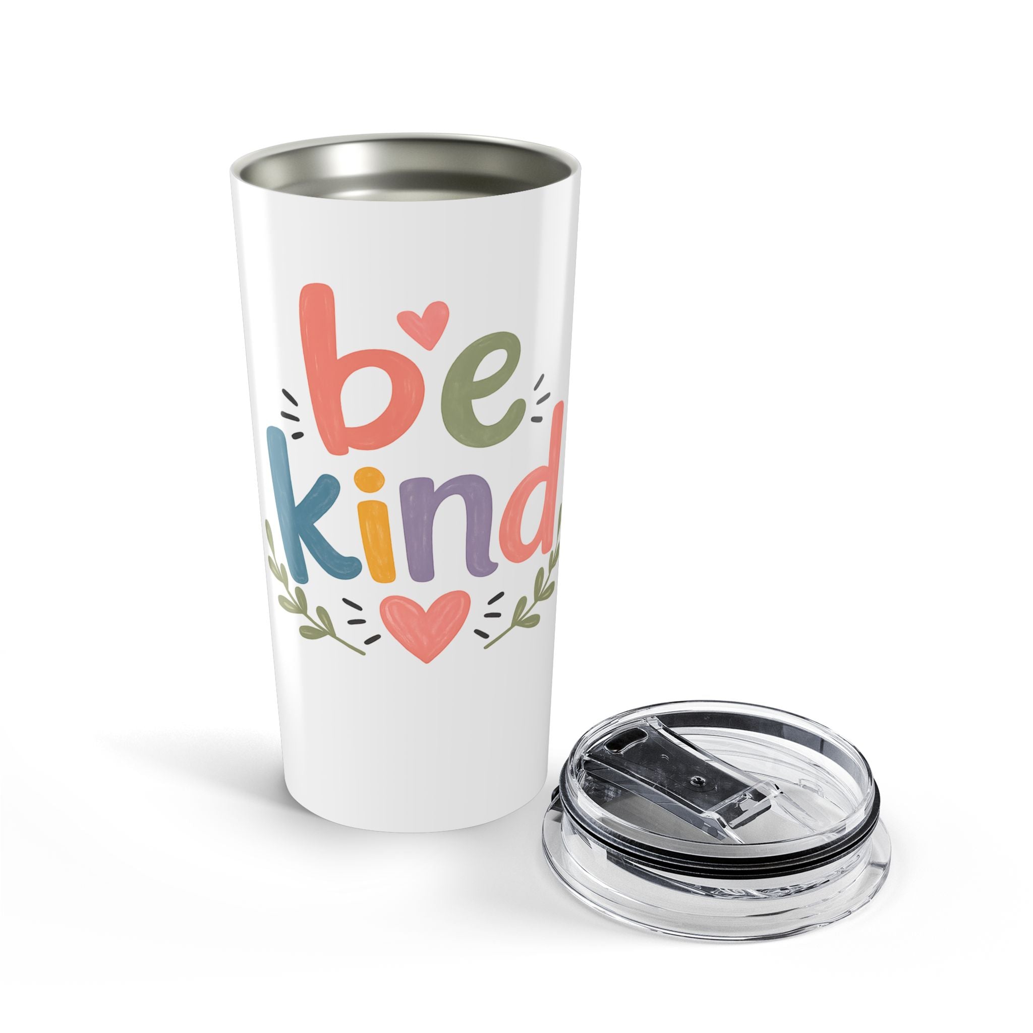 Be Kind 20oz Tumbler – Colorful Inspirational Travel Mug