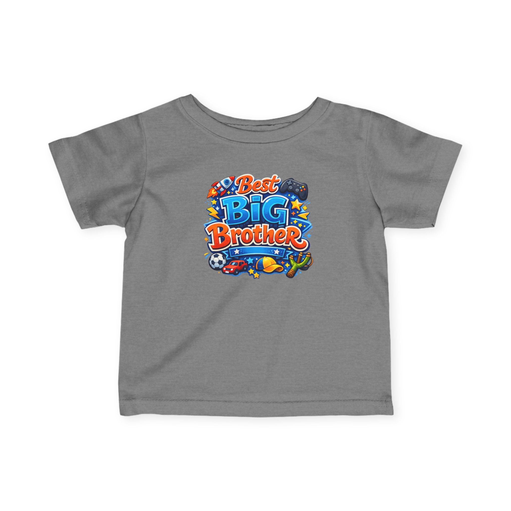 Best Big Brother Infant Tee — Colorful Kids’ Announcement Shirt