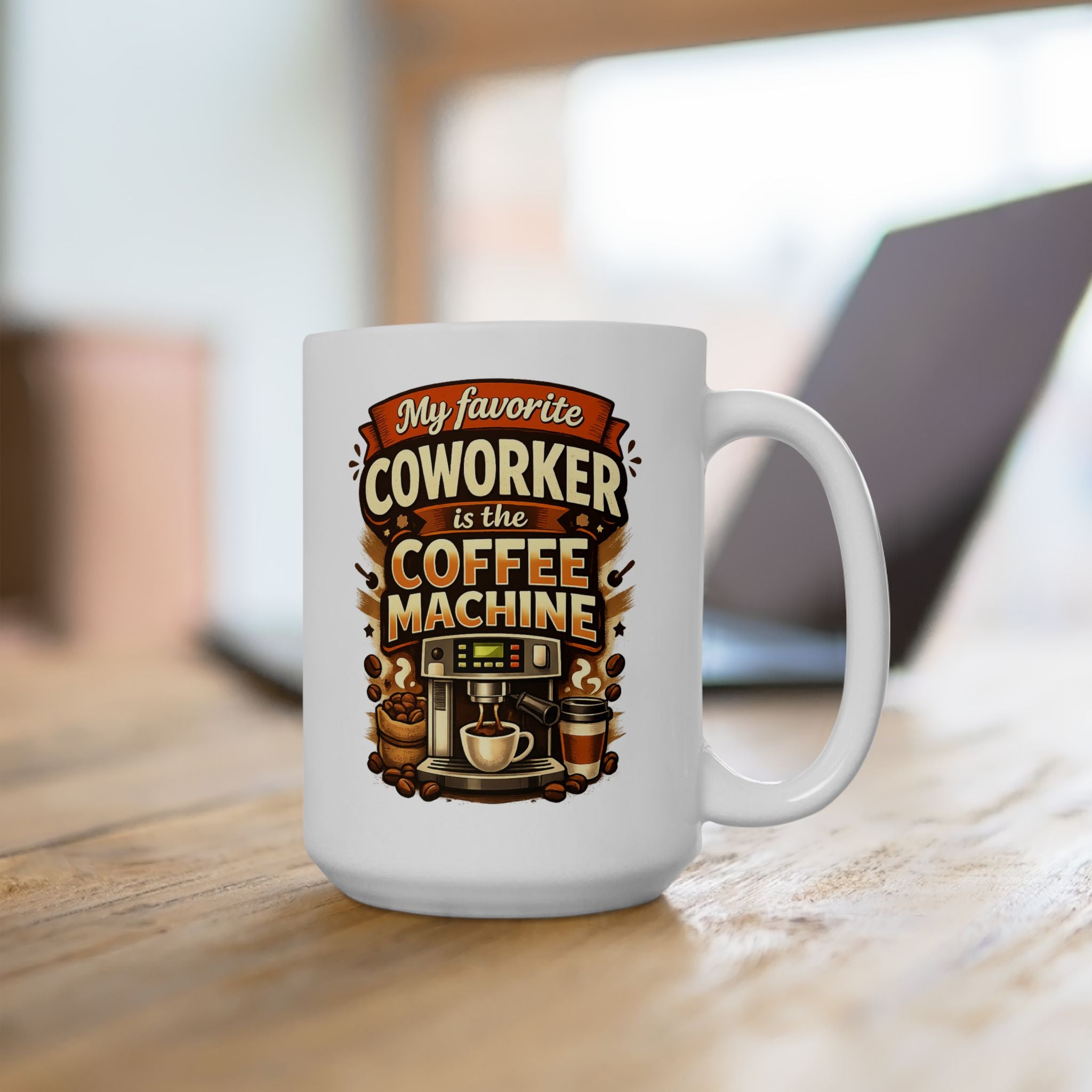 Coffee Lover Mug - Funny Coffee Makes Me Awesome Ceramic Cup (11oz & 15oz)