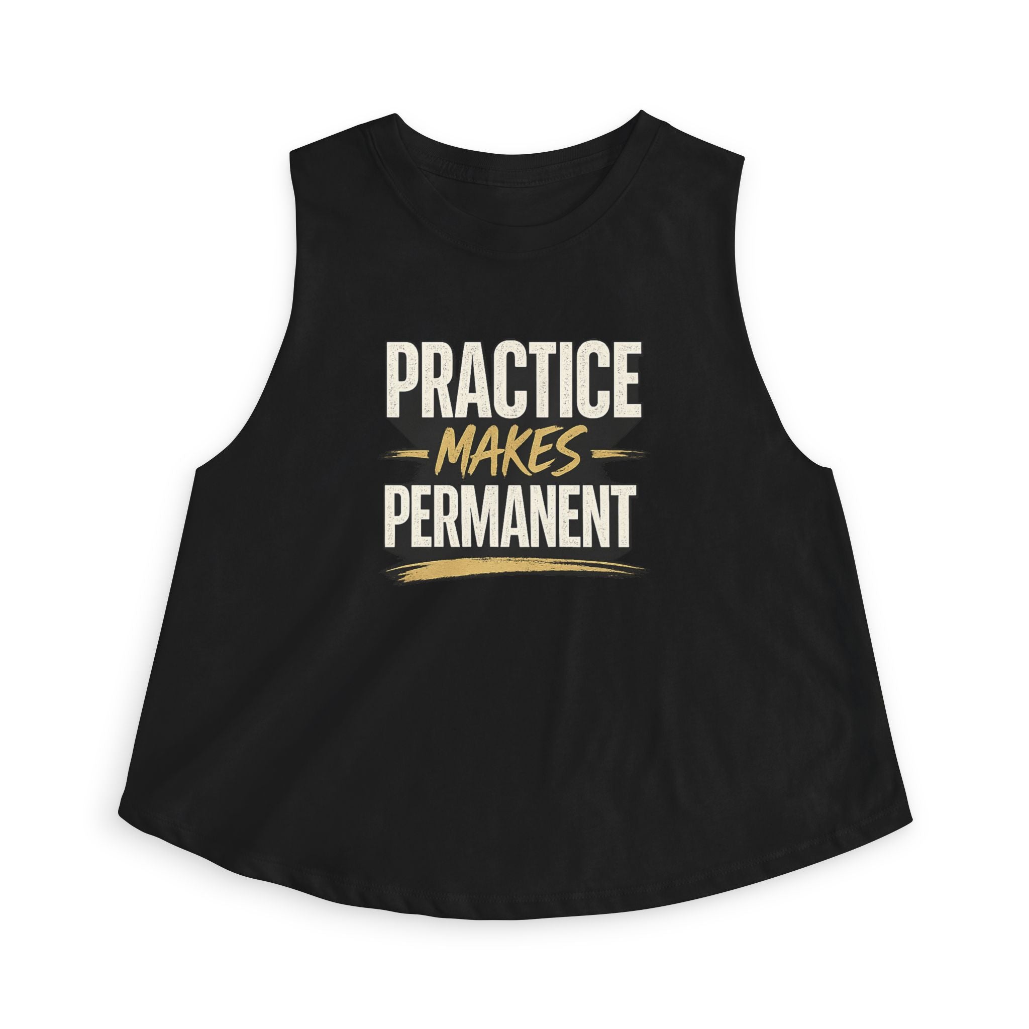 Practice Makes Permanent Crop Top — Motivational Women's Tank