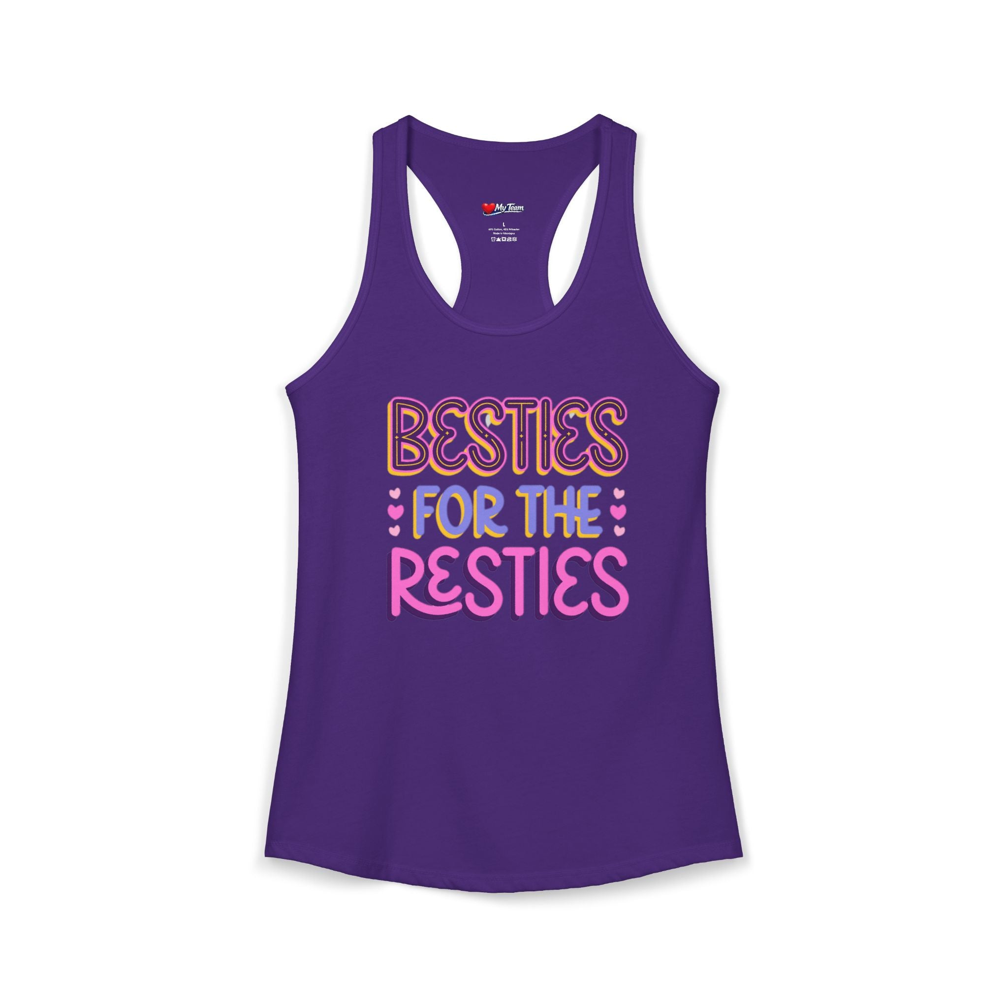 BESTIES FOR THE RESTIES TANK Women's Ideal Racerback Tank