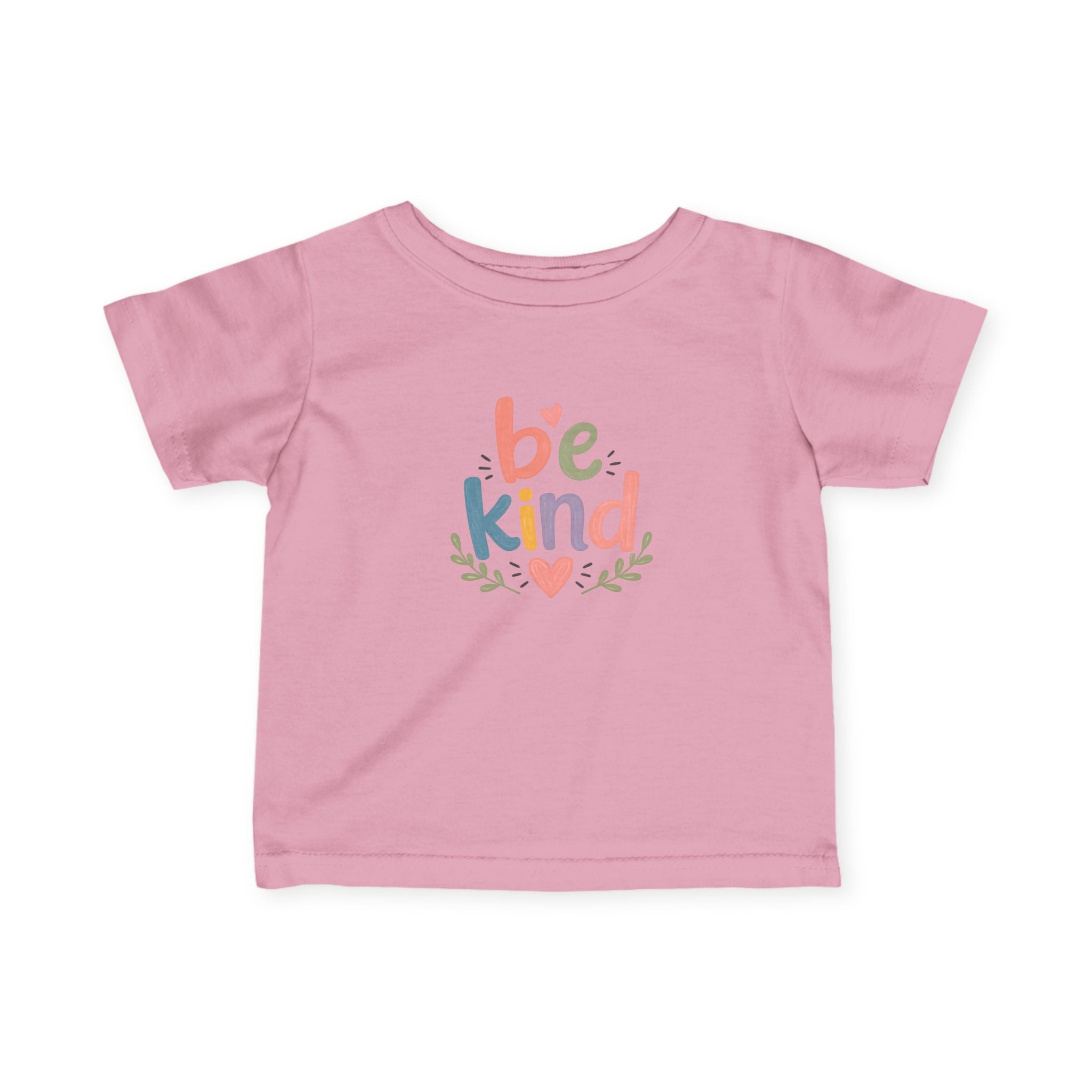 Be Kind Infant Tee — Cute Pastel Baby T-Shirt with 'Be Kind' Design
