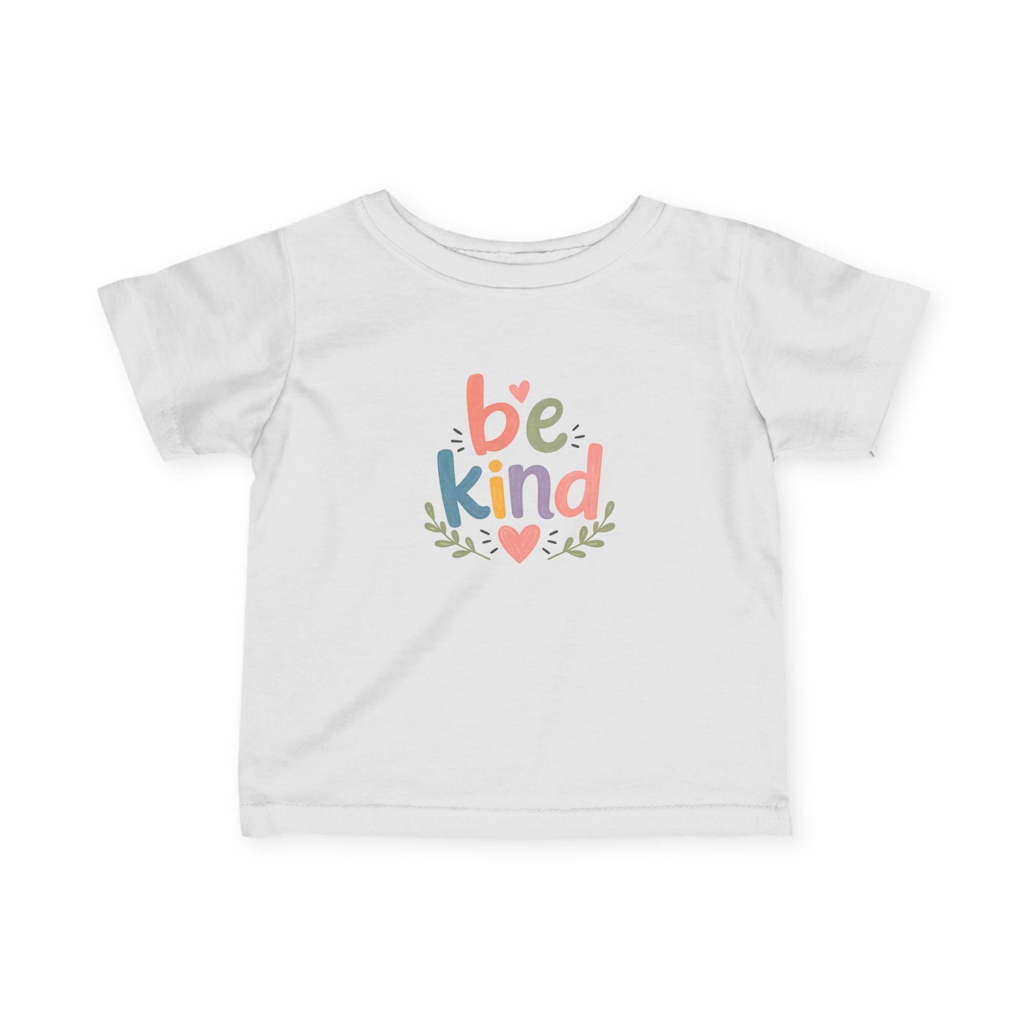 Be Kind Infant Tee — Cute Pastel Baby T-Shirt with 'Be Kind' Design