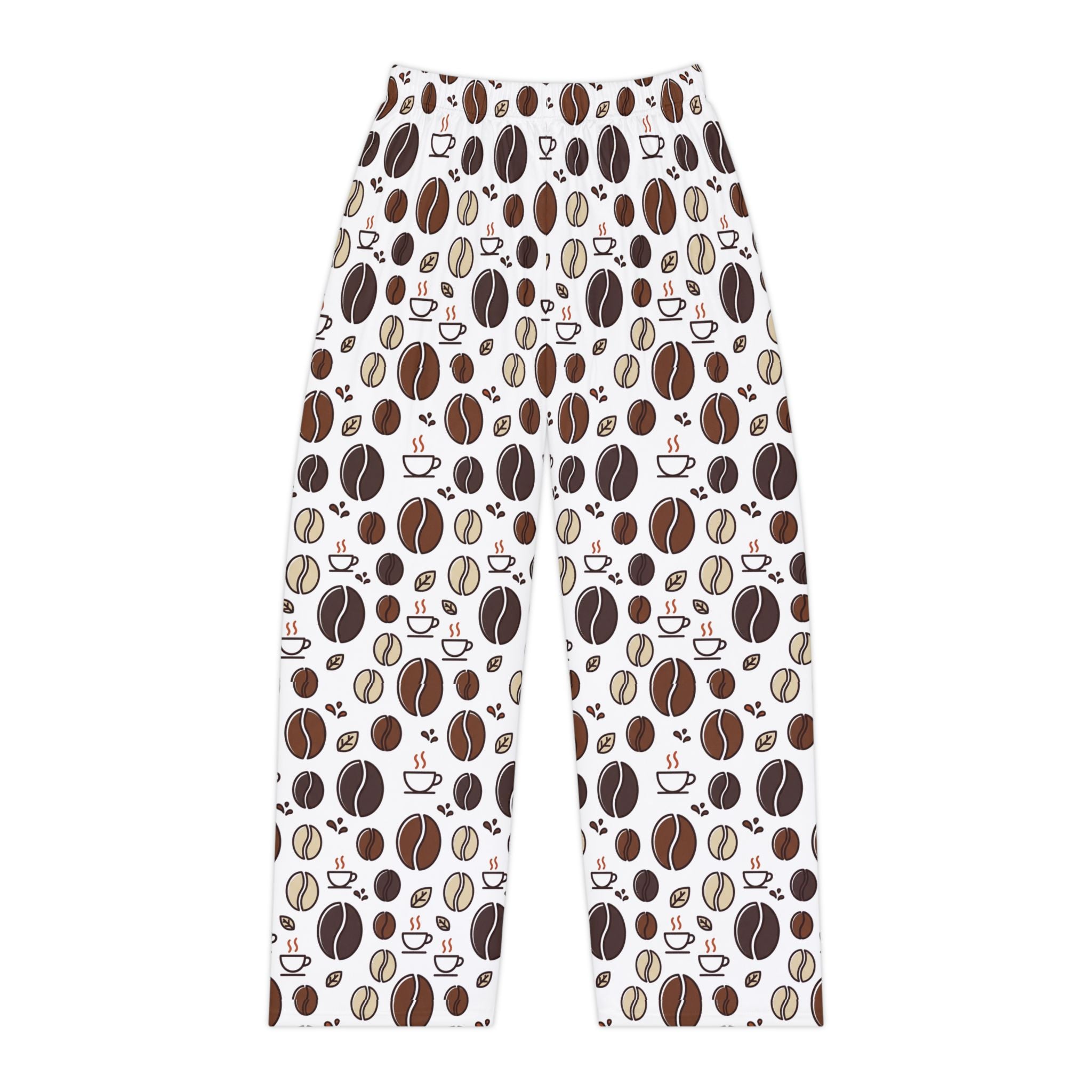 Coffee Bean Pattern Pajama Pants | All-Over Print