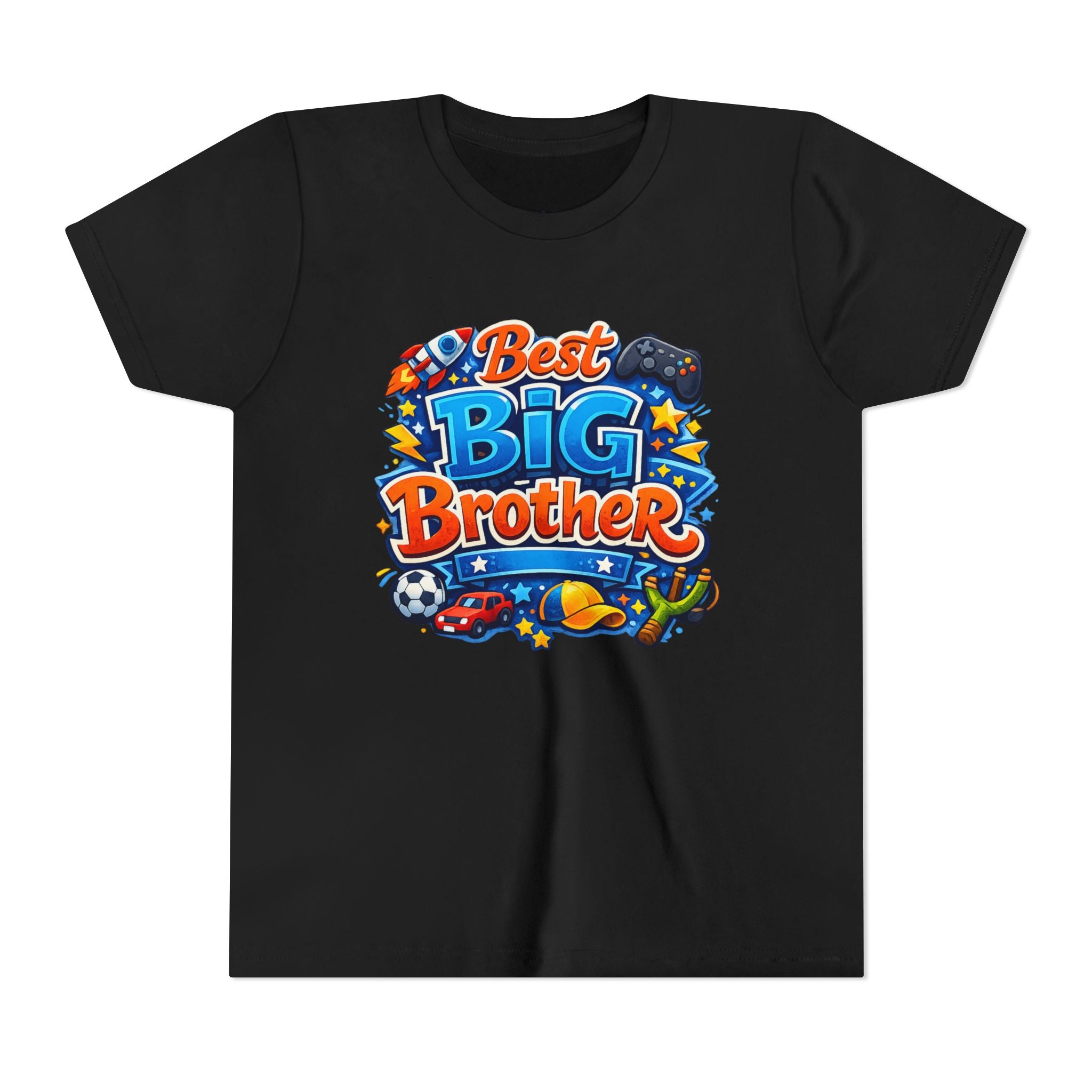 Best Big Brother Youth Tee - Colorful Kids' 'Best Big Brother' Shirt for New Siblings & Family Gifts