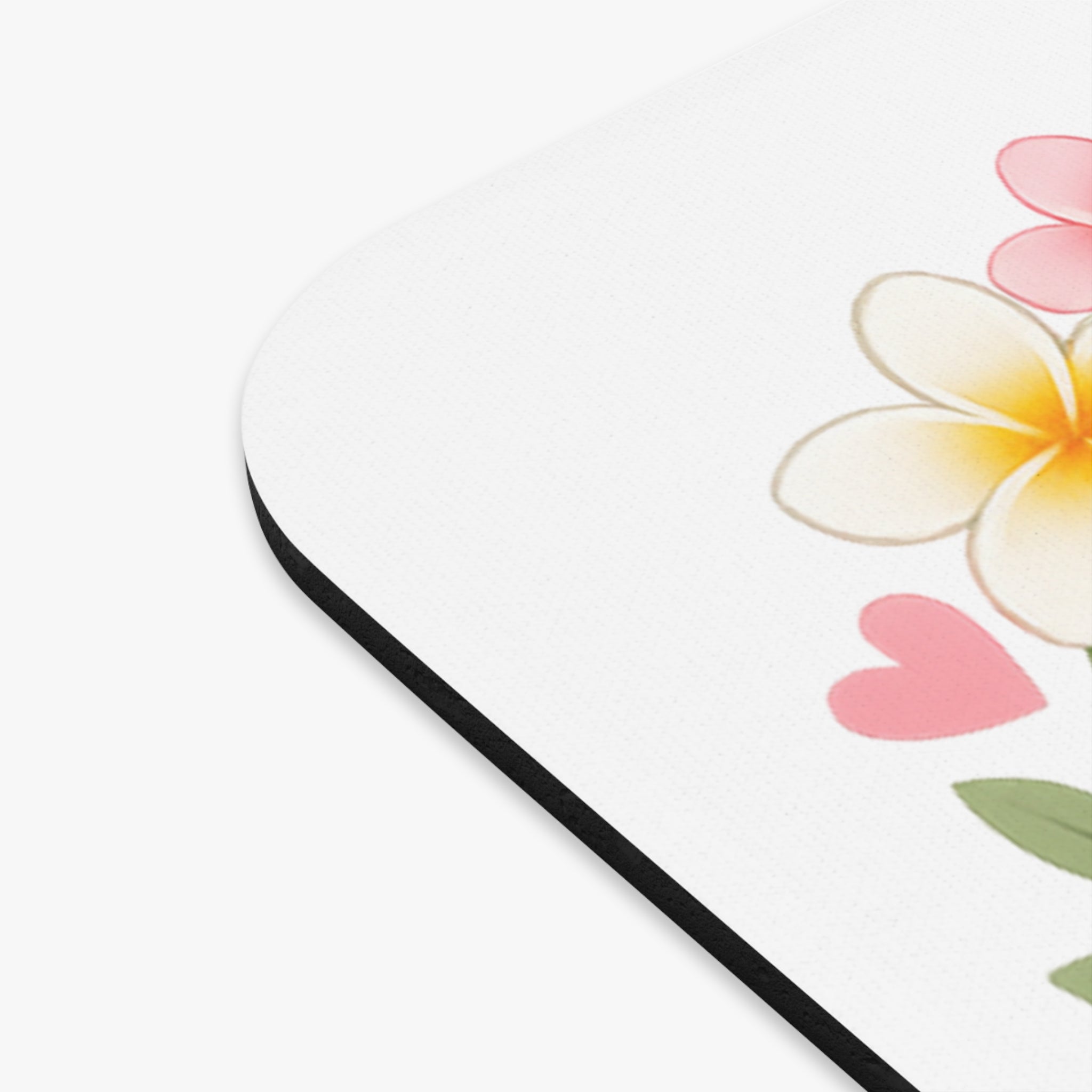 Best Mom Floral Heart Mouse Pad — Mother's Day Desk Gift