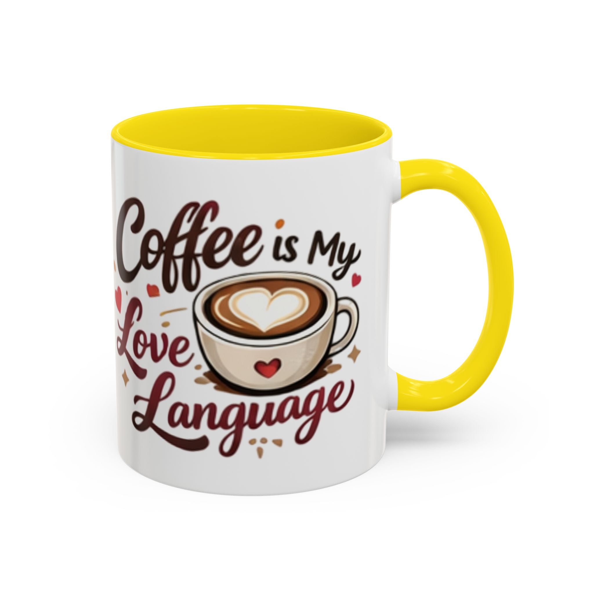 Coffee Mug – “Coffee Is My Love Language” Ceramic Accent Mug (11/15oz)