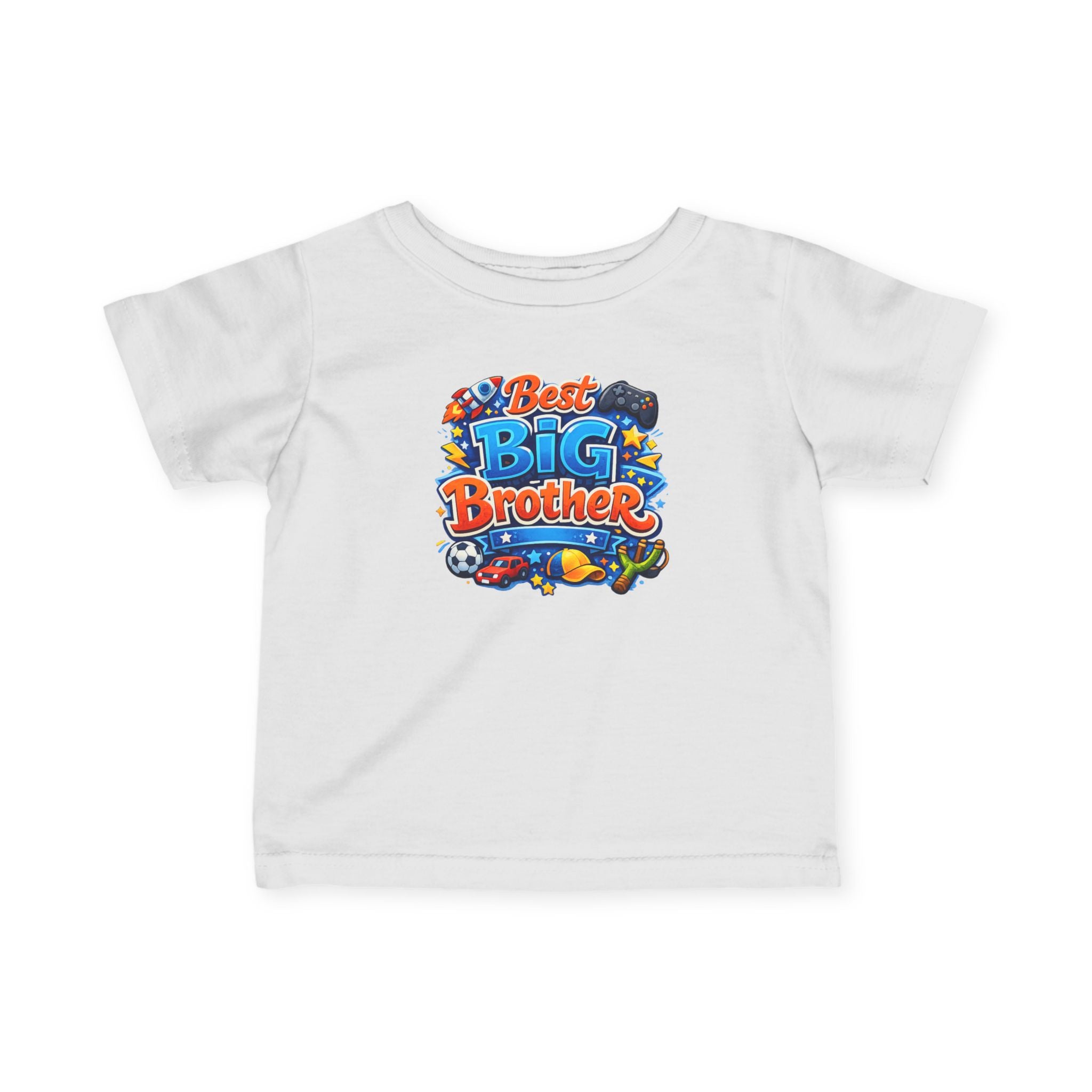 Best Big Brother Infant Tee — Colorful Kids’ Announcement Shirt