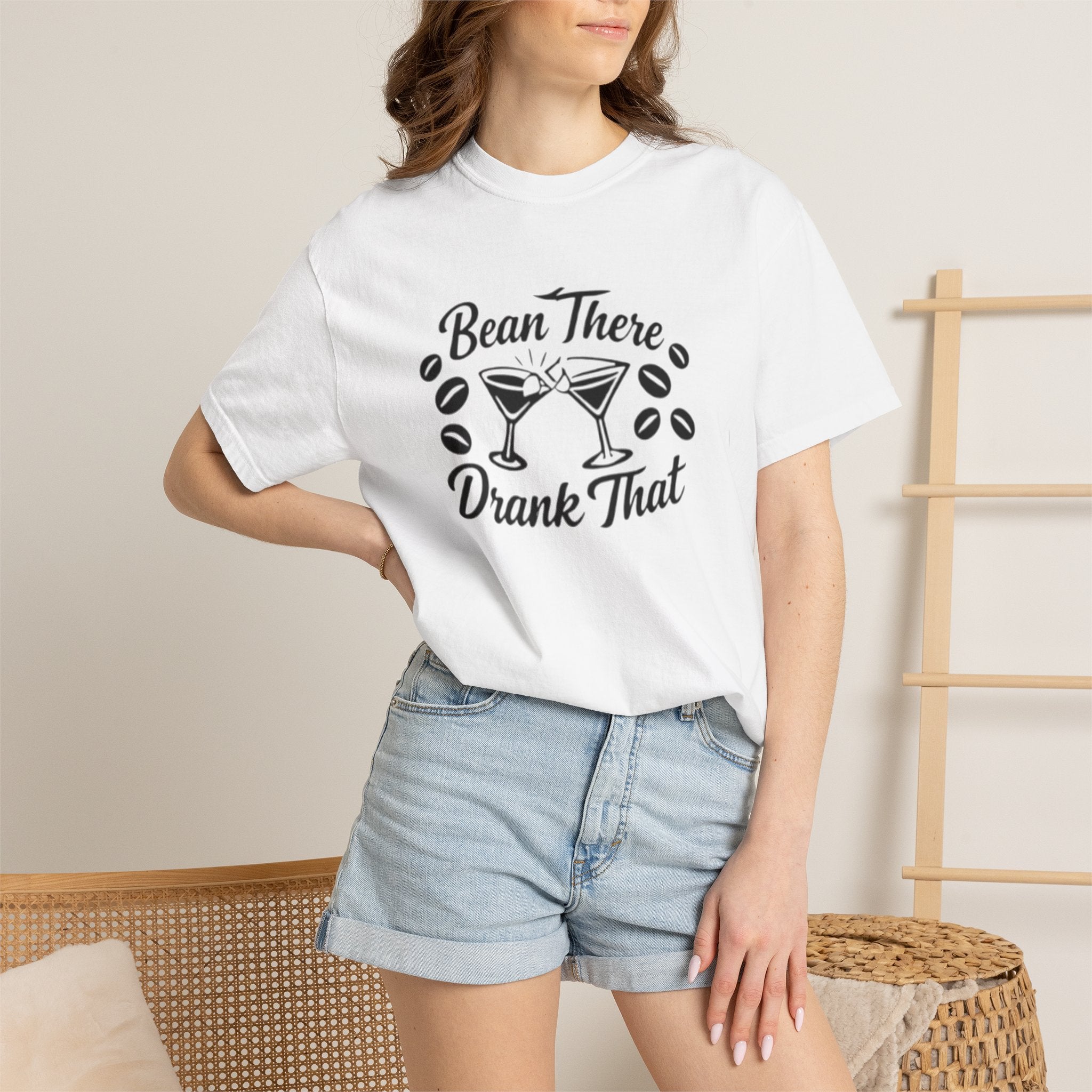 Bean There Drank That T-Shirt — Coffee & Cocktail Funny Graphic Tee