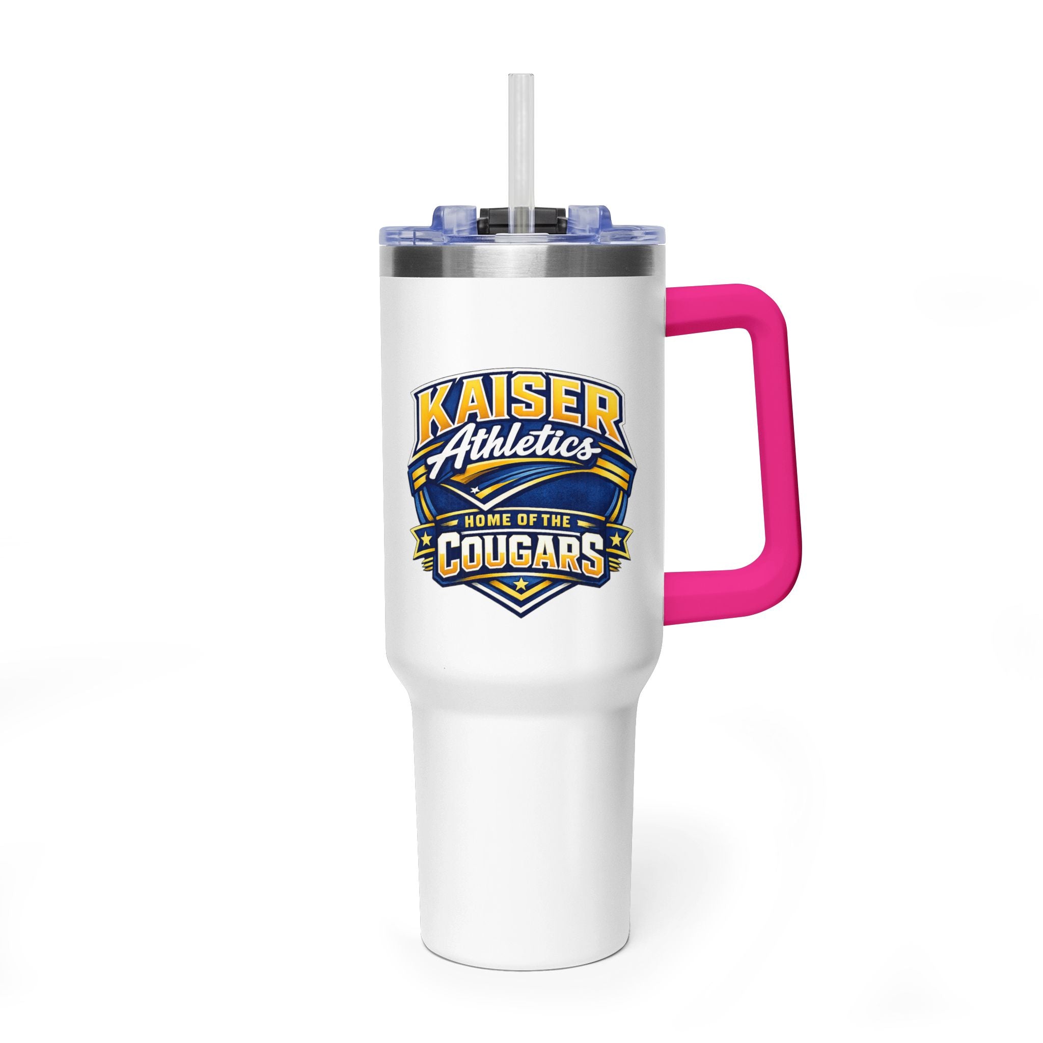 40oz Vacuum Tumbler - Insulated Travel Cup with Straw (Custom Logo Ready)