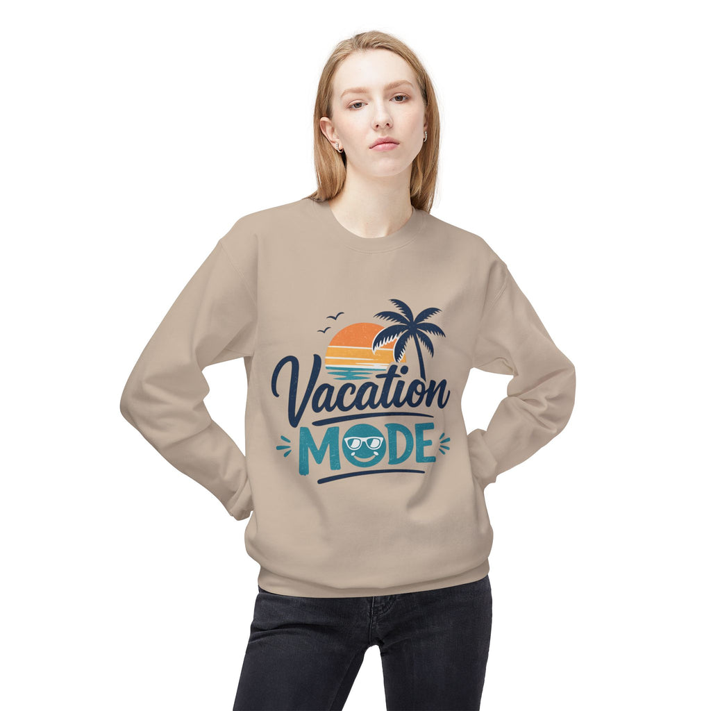 Vacation Mode Sweatshirt — Retro Palm Beach Crewneck