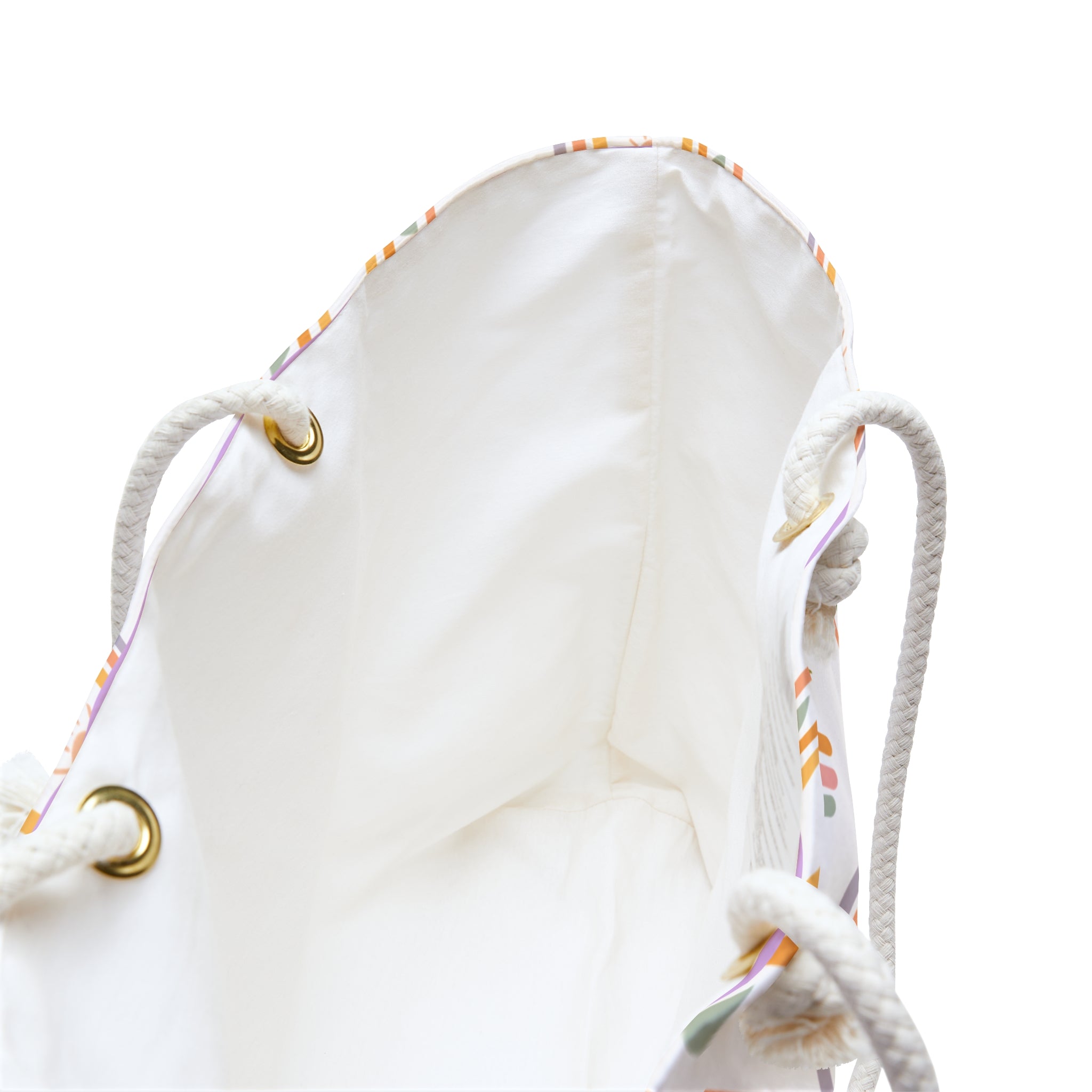 Boho Rainbow Weekender Bag — Pastel Rainbow Travel Tote