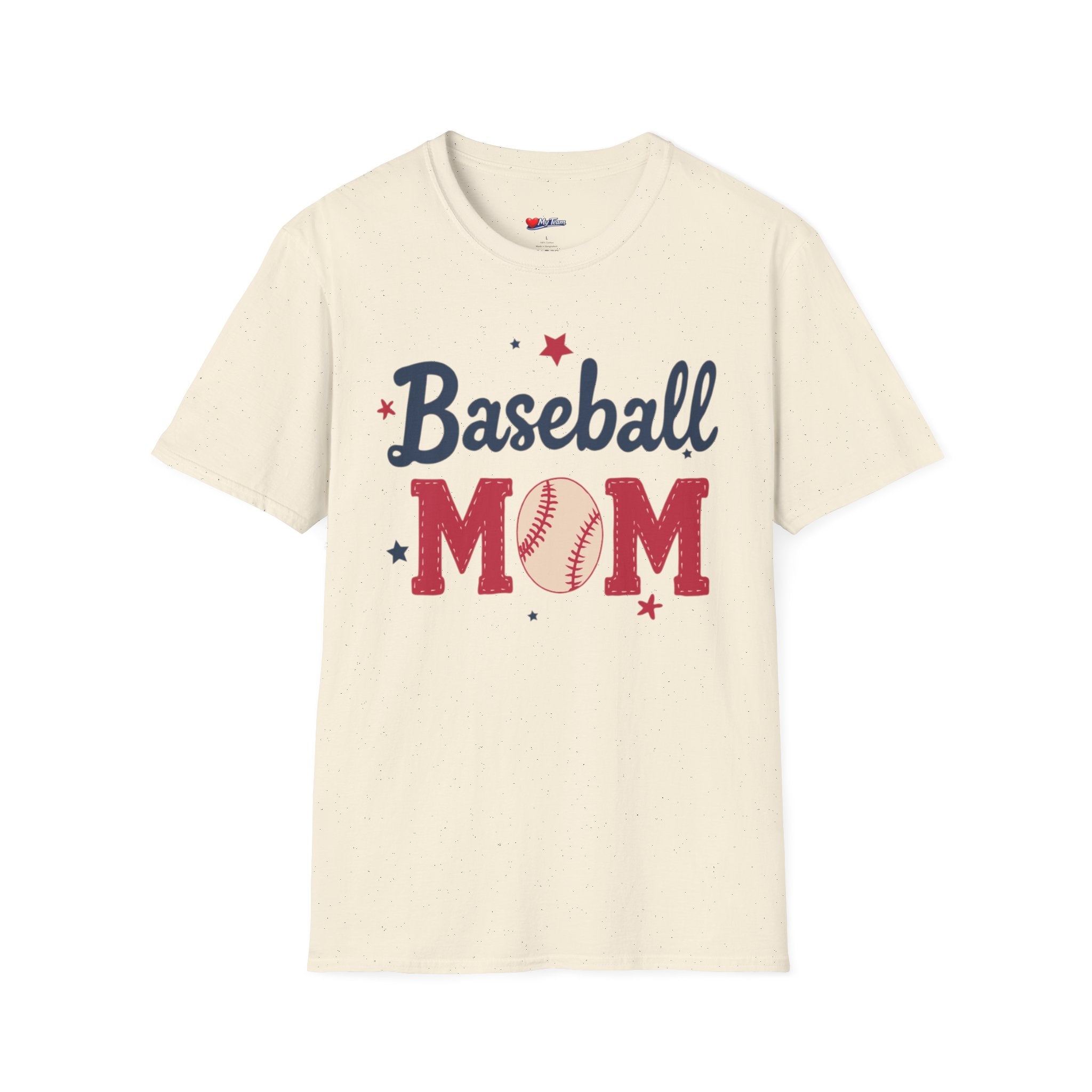 Baseball Mom T-Shirt – Patriotic Baseball Mom Tee with Baseball Graphic