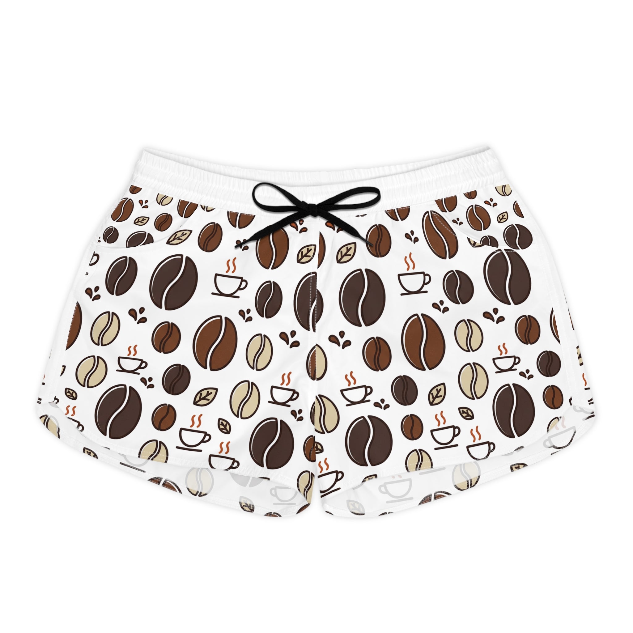 Coffee Bean Print Women's Lounge Shorts