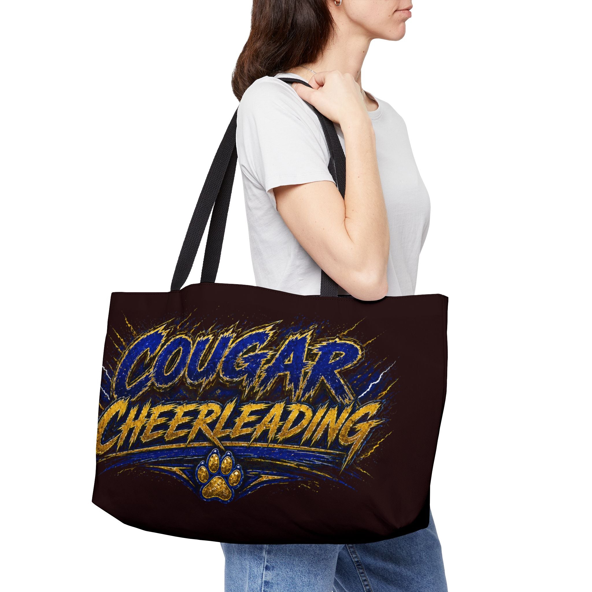Cougar Cheerleading Weekender Tote Bag – Athletic Spirit Gym & Game Day Carryall
