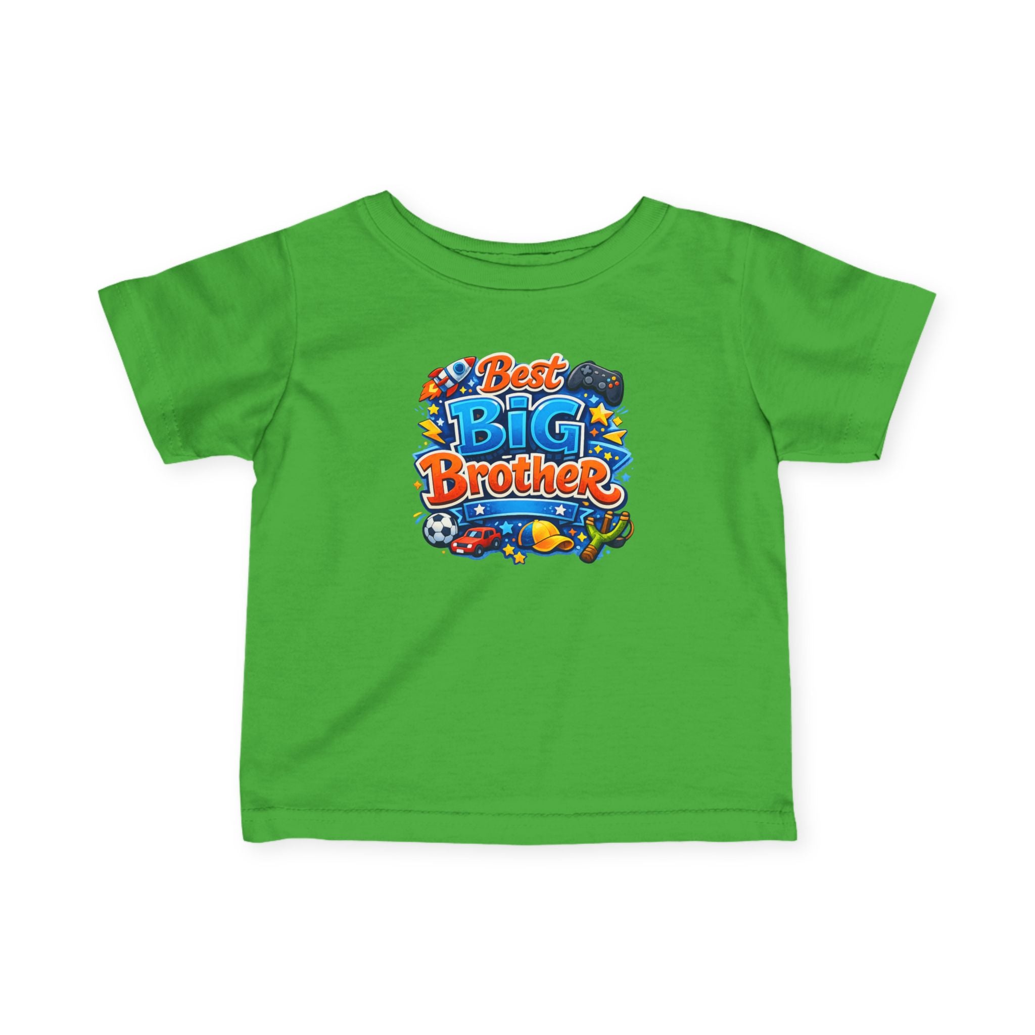 Best Big Brother Infant Tee — Colorful Kids’ Announcement Shirt