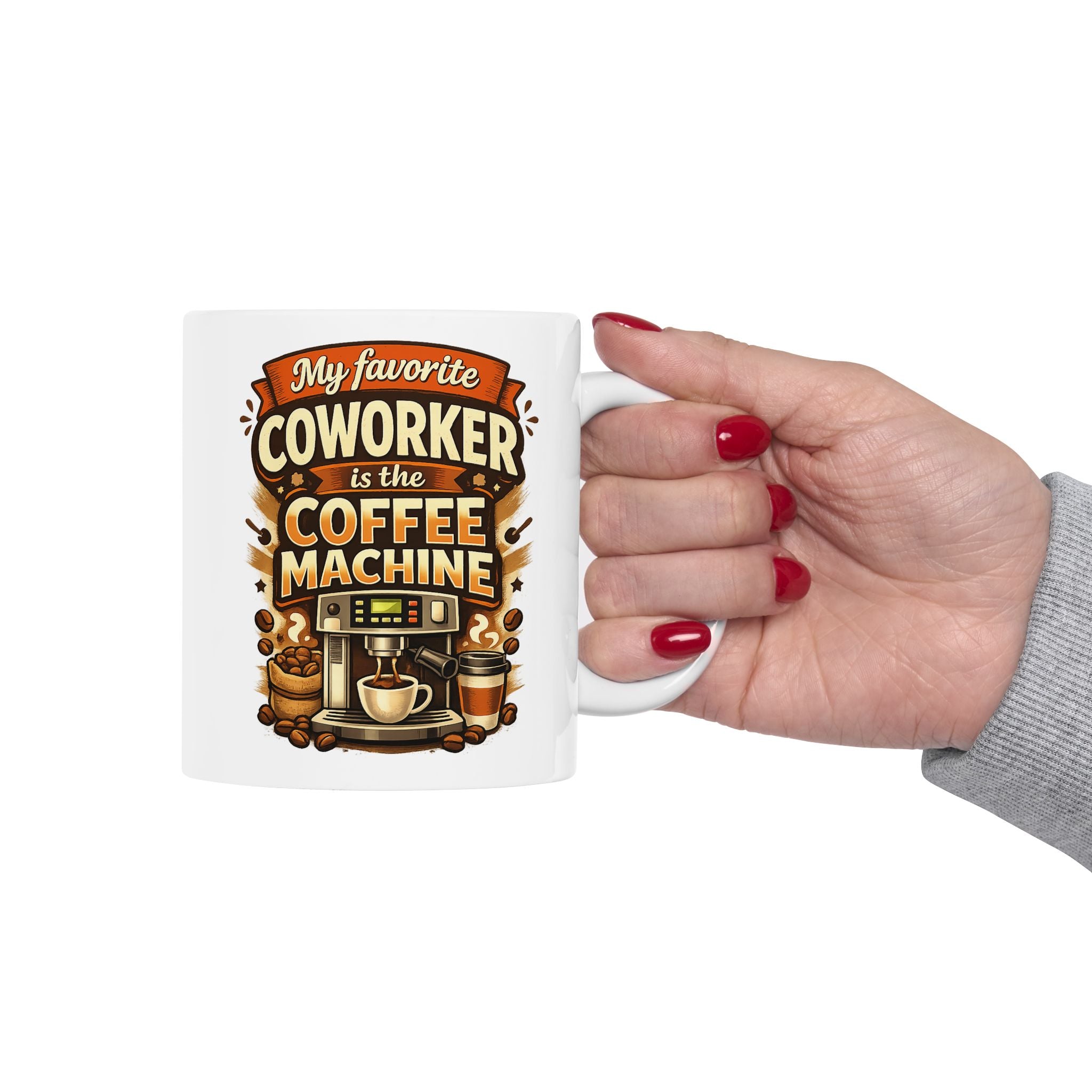 Coffee Lover Mug - Funny Coffee Makes Me Awesome Ceramic Cup (11oz & 15oz)