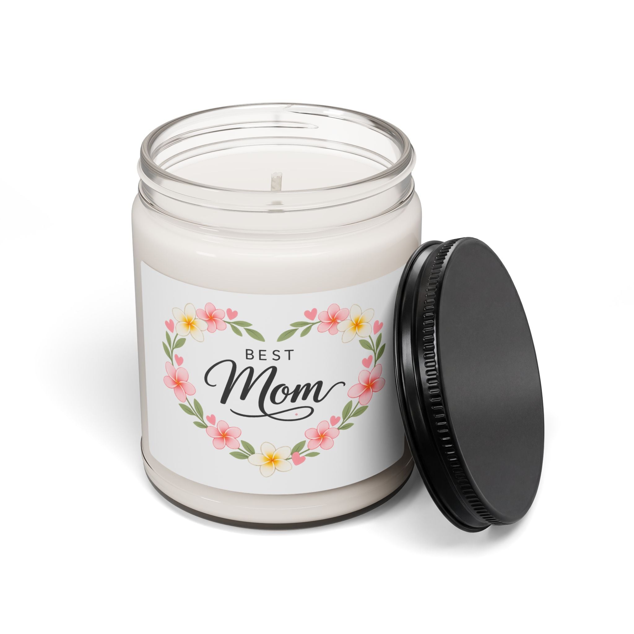 Best Mom Scented Soy Candle — 9oz Floral Gift for Mother’s Day