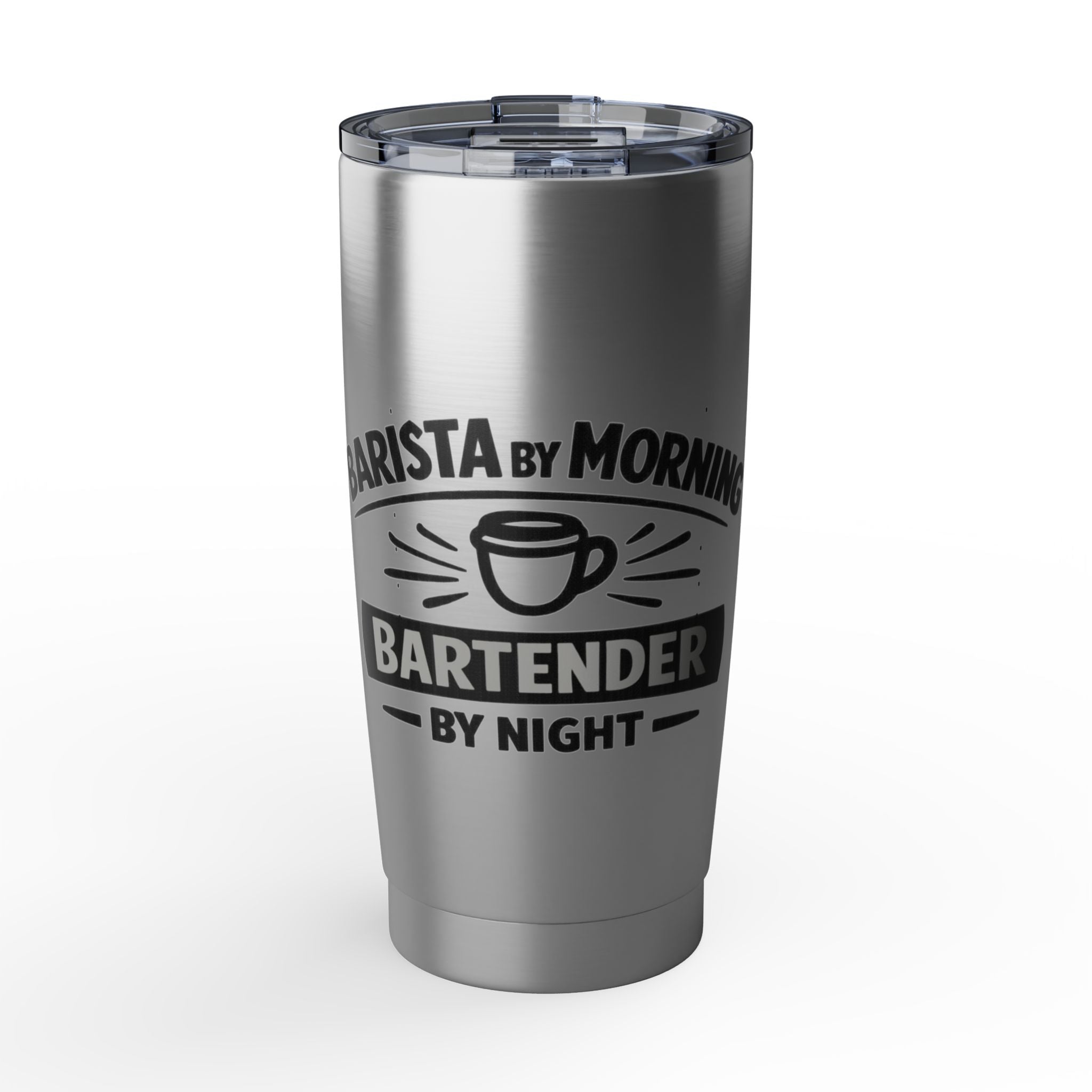 20oz Tumbler — "Barista by Morning, Bartender by Night" Insulated Travel Cup