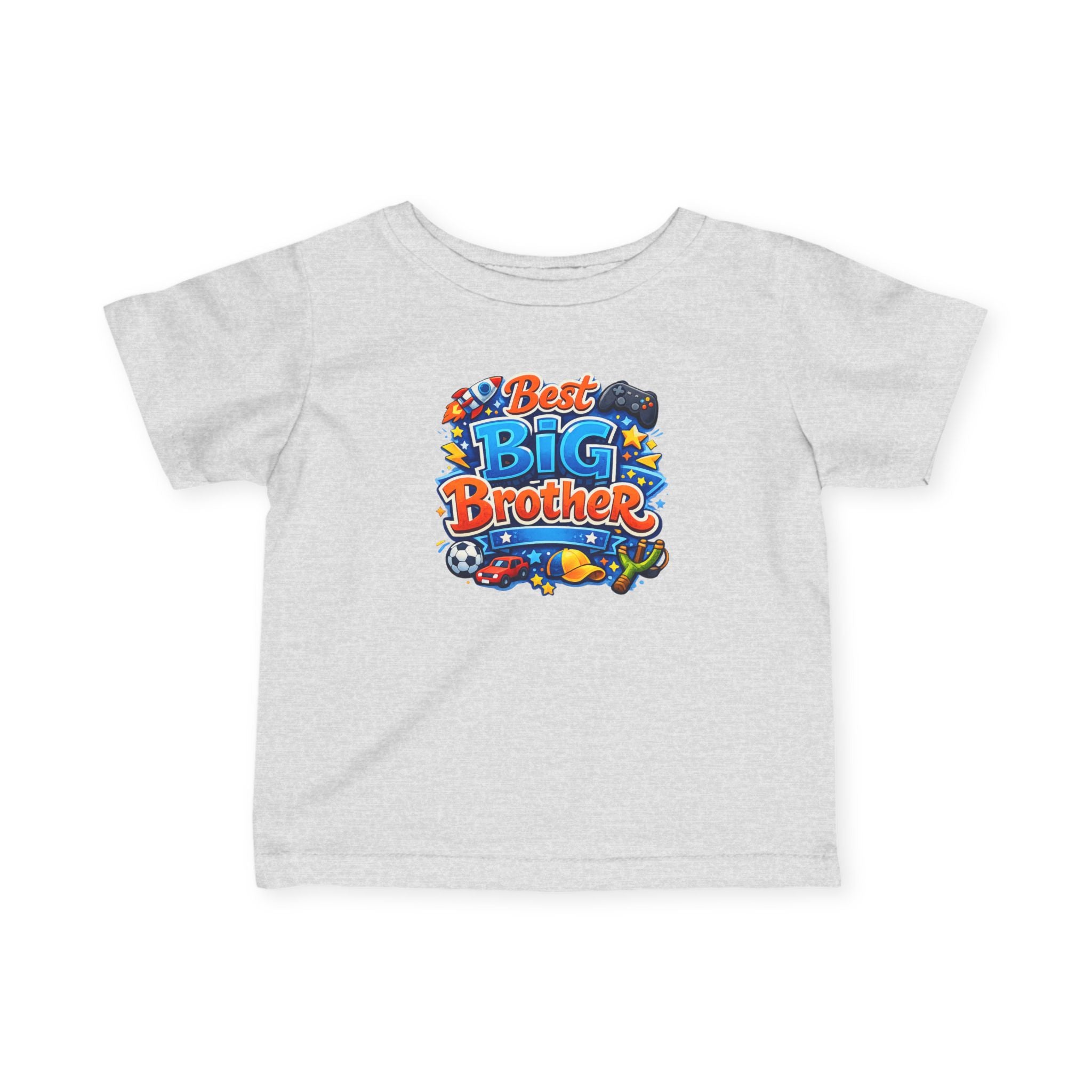 Best Big Brother Infant Tee — Colorful Kids’ Announcement Shirt