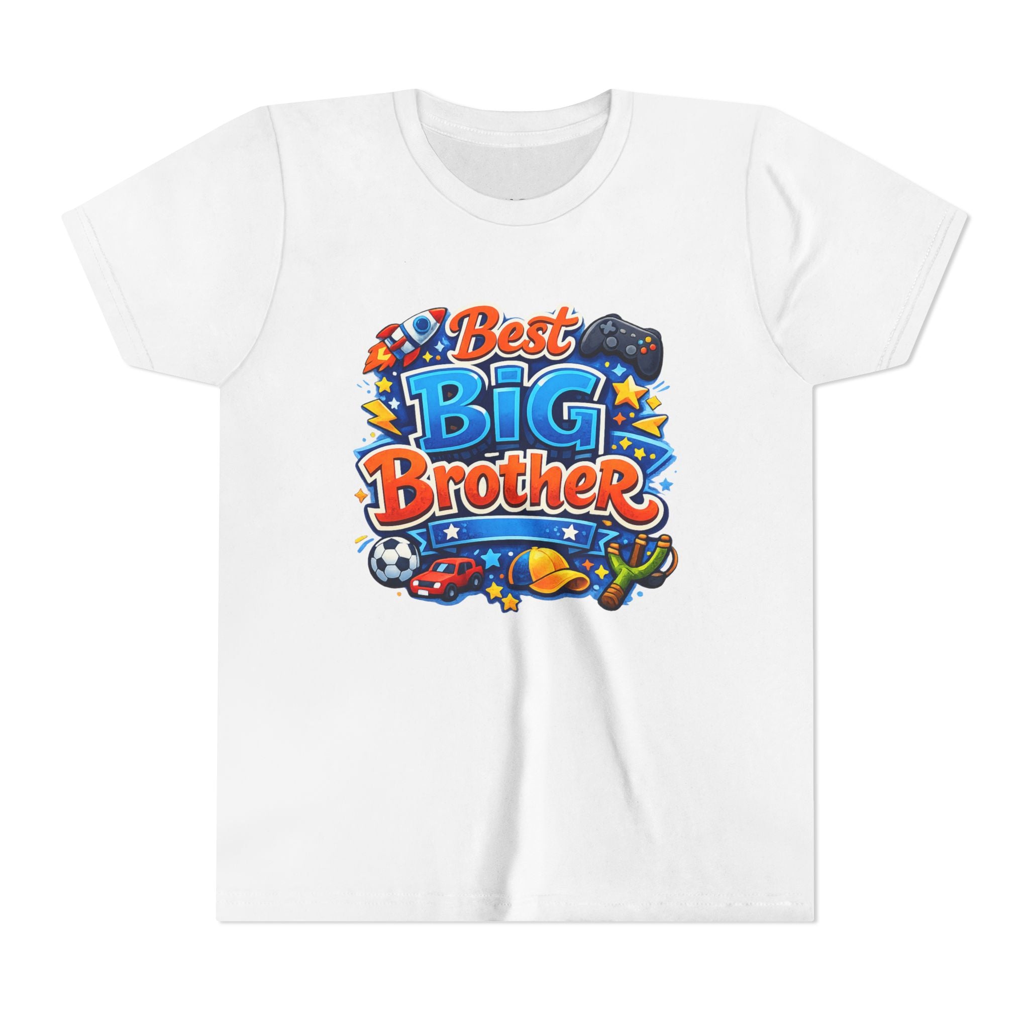 Best Big Brother Youth Tee - Colorful Kids' 'Best Big Brother' Shirt for New Siblings & Family Gifts