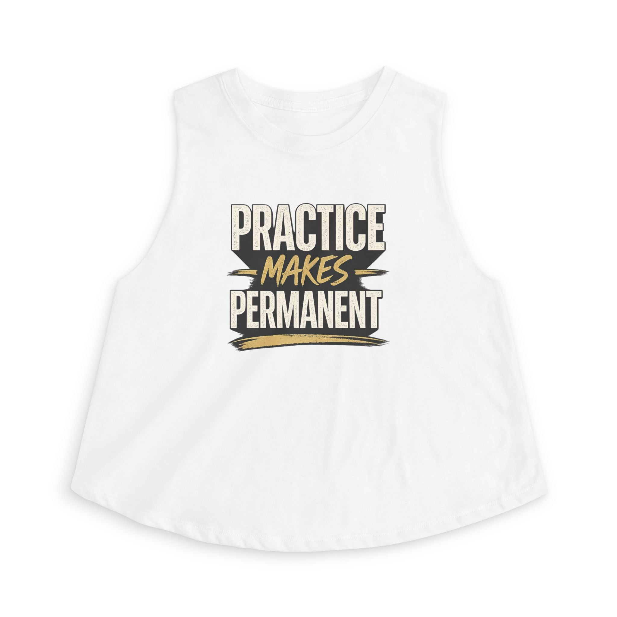 Practice Makes Permanent Crop Top — Motivational Women's Tank