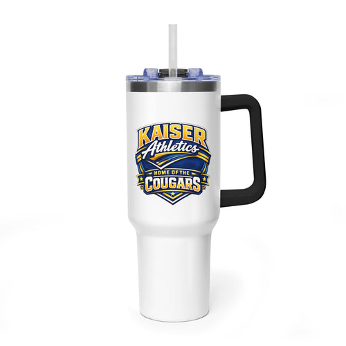 40oz Vacuum Tumbler - Insulated Travel Cup with Straw (Custom Logo Ready)