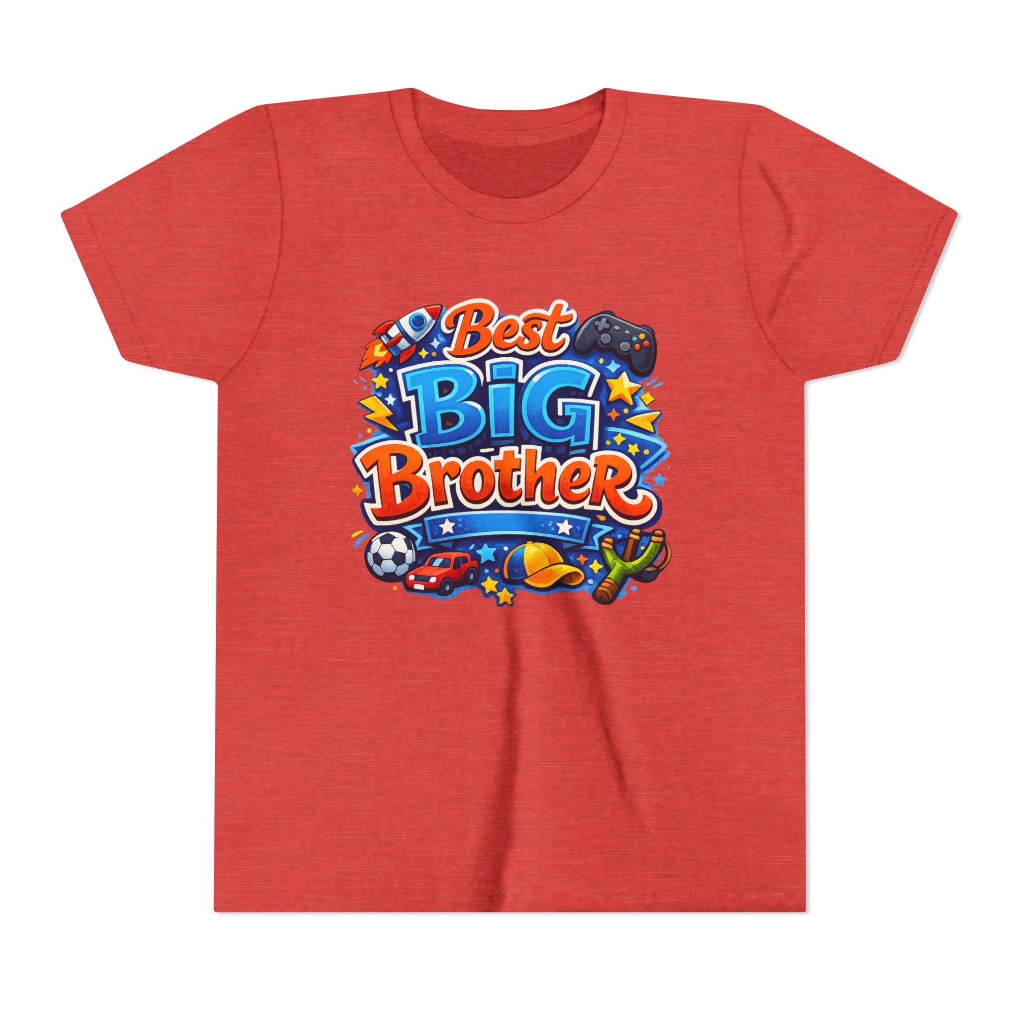 Best Big Brother Youth Tee - Colorful Kids' 'Best Big Brother' Shirt for New Siblings & Family Gifts