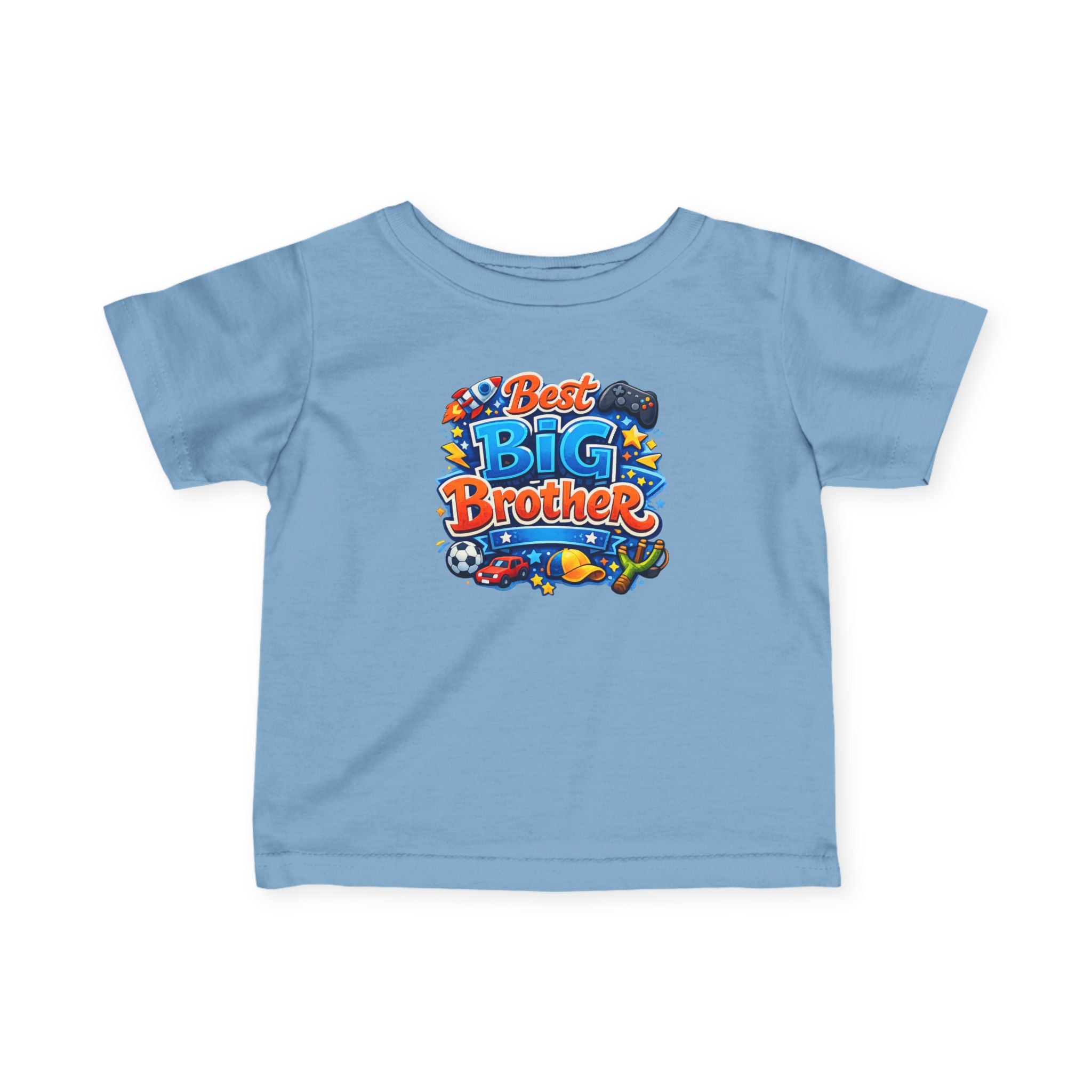 Best Big Brother Infant Tee — Colorful Kids’ Announcement Shirt