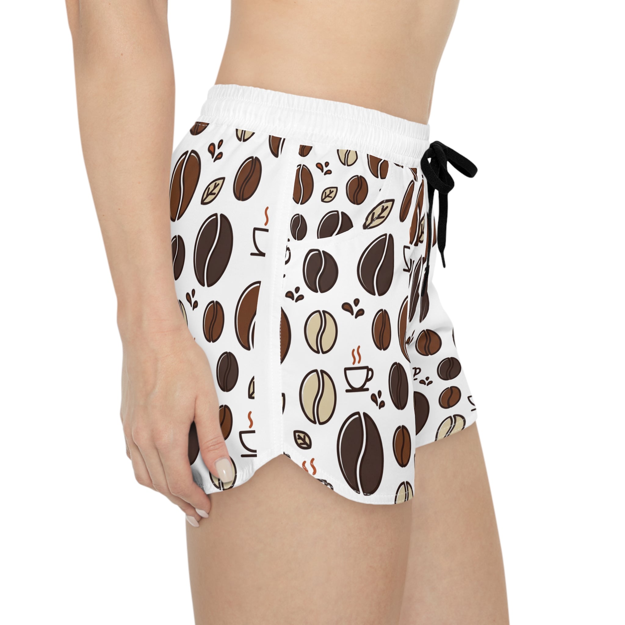 Coffee Bean Print Women's Lounge Shorts